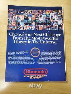 Nintendo Power Magazine Numéro 1 Juillet / Août 1988 Zelda Map Insert