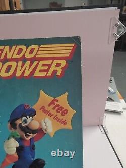 Nintendo Power Magazine Numéro 1 Super Mario 2 1988 Avec Affiche Originale