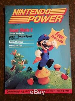 Nintendo Puissance Vol. 1 Premier Numéro Juillet / Août 1988 Super Mario 2 Plan Intact