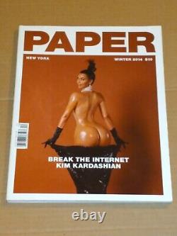 Nouveau, Non Lu! Kim Kardashian Paper Magazine-break La Variante Internet 2014 Rare