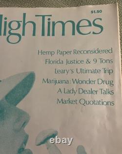 Numéro 1 du magazine HIGH TIMES de 1974 (ÉDITION DE COLLECTION) 1ER wow