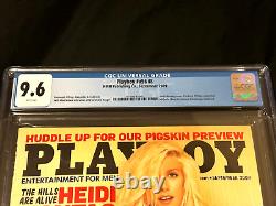 Numéro de collectionneur RARE du magazine Playboy de septembre 2009 avec Heidi Montag CGC 9.6