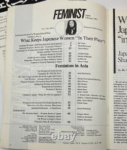 Numéro très rare HTF Vintage Féministe Japonais #4 Février 1978 Pour les Femmes de l'Est et de l'Ouest