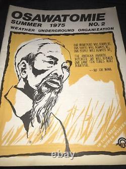 OSAWATOMIE 1975/76 Organisation du Weather Underground Avec Ho Chi Minh #2 Lot de 4