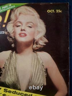 Octobre 1956 Sir! Magazine Couverture Iconique de Marilyn Monroe Très Rare, Vintage Fine