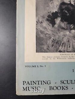 Original 1932 Arts Weekly Volume 1 No. 1 Vg Extrêmement Rare Un Seul Sur Ebay