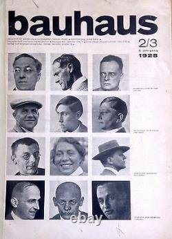 Original Dessau Bauhaus Magazine 2/3 1928 Wassily Kandinsky Schmidt Stam Albers