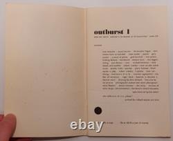 Outburst 1 1961 Tom Raworth Creeley Olson Finlay Burroughs Critiques RARE