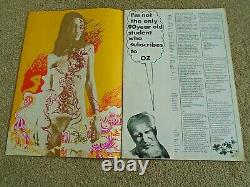 Oz Magazine N ° 4 Avec Oz Feuille N ° 1 Insert. Hapshash Affiche D'or. Martin Sharp