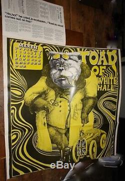 Oz Magazine Numéro N ° 2 Mars 1967 Bouchées Shut Up Avec Toad De Whitehall Poster