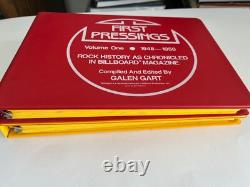 PREMIÈRES ÉDITIONS Histoire de la musique rock Magazine Billboard Galen Gart 1 & 2 lot de 2