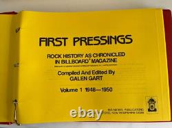 PREMIÈRES ÉDITIONS Histoire de la musique rock Magazine Billboard Galen Gart 1 & 2 lot de 2