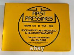 PREMIÈRES PRESSIONS Histoire de la musique rock Magazine Billboard Galen Gart 1 & 2 lot de 2