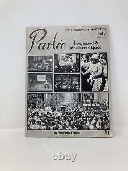 Parlée Magazine de Divertissement Juillet Vol 3 No 2 Guide de Long Island et Manhattan 1er