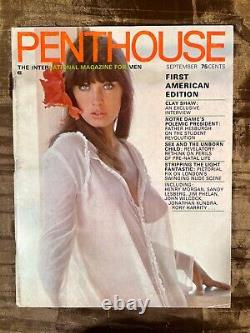 Penthouse Première Année Américaine Septembre 1969 + Ensemble Octobre, Novembre, Décembre