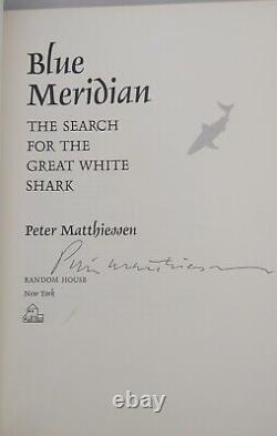 Peter Matthiessen Mer bleu Édition signée de première édition