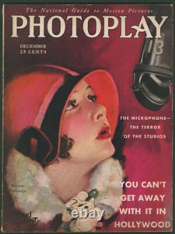 Photoplay décembre 1929 Norma Talmadge Loretta Young Clara Bow Joan Crawford