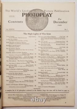 Photoplay décembre 1929 Norma Talmadge Loretta Young Clara Bow Joan Crawford