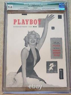 Playboy #1 CGC 9.0Q, Copie Rare de la Page 3, Troisième Plus Haut Gradé! Marilyn Monroe