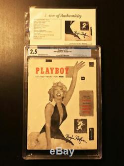Playboy Décembre 1953 Et Janvier 1954 Jsa Signé Par Hugh Hefner Cgc Graduées Sets