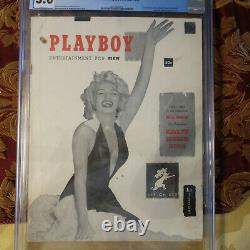 Playboy Magazine Décembre 1953 (cgc 3) Marilyn Monroe 1ère Édition V1 #1 Hmh (kf)