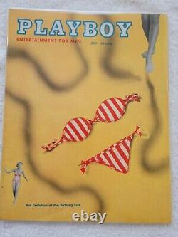 Playboy juillet 1954 TRÈS BON ÉTAT Livraison gratuite aux États-Unis