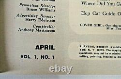 Premier Numéro 1965 Playgirl Magazine V1 #1 Jane Fonda Couverture High Grade