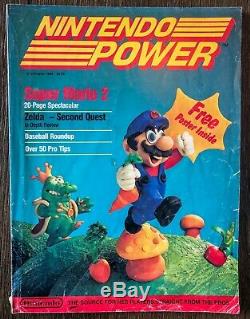 Premier Numéro Nintendo Power Vol. ? 1 Juillet / Août 1988 Super Mario 2 Zelda Affiche De Carte