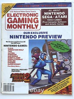 'Premier numéro de Electronic Gaming Monthly 1989 Nintendo SEGA Atari Copy de collection'