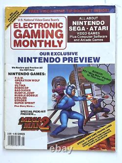 'Premier numéro de Electronic Gaming Monthly 1989 Nintendo SEGA Atari Copy de collection'