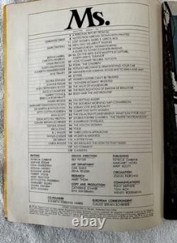 Premier numéro de MS Magazine publié en juillet 1972 Couverture Wonder Woman pour Présidente