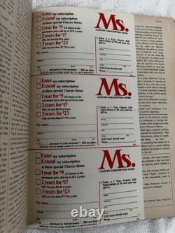 Premier numéro de MS Magazine publié en juillet 1972 Couverture Wonder Woman pour Présidente