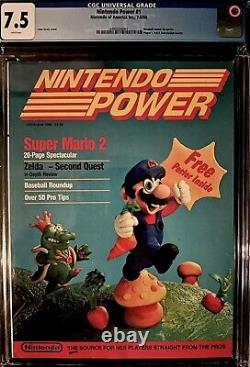 Premier numéro de Nintendo Power, note de qualité 7.5 CGC! Condition incroyable