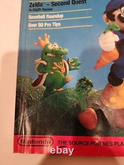 'Premier numéro du magazine Nintendo Power #1 de 1988 avec affiche en excellent état'