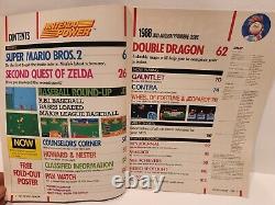 'Premier numéro du magazine Nintendo Power #1 de 1988 avec affiche en excellent état'