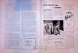 Première édition du magazine Western Skiing, octobre 1945, RARE, Clubs de ski universitaires