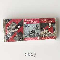 Programme de magazine Vintage Speed Sports Lot de 3 Première Édition