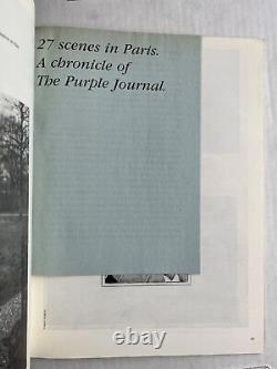 Purple Journal Numéro 1 Rare Été 2004 Édition Anglaise Première Elein Fleiss