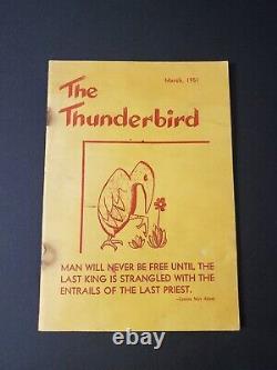 Quelques Conséquences De L'anarchie Le Thunderbird Vol VI No 3 Rare Veuillez Lire