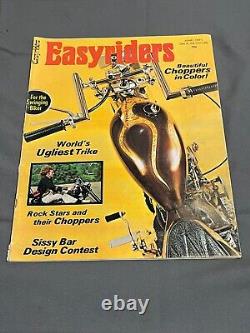 RARE 1er numéro 2 agrafes EASYRIDERS magazine de motos pour adultes échangistes JUIN 1971