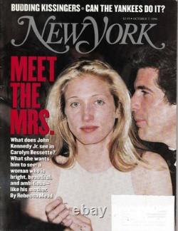 RARE 3 George John JFK Kennedy Jr & Carolyn Besette Magazines de NEW YORK 89 99