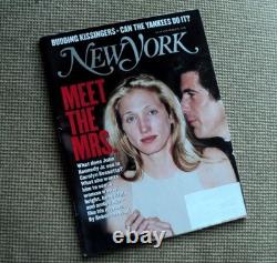 RARE 3 George John JFK Kennedy Jr & Carolyn Besette Magazines de NEW YORK 89 99
