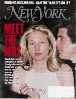 RARE George’s John Kennedy Jr et Carolyn Bessette, les 4 magazines NY, 1989-1999 +