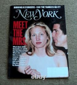 RARE George’s John Kennedy Jr et Carolyn Bessette, les 4 magazines NY, 1989-1999 +