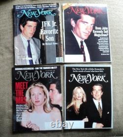 RARE George’s John Kennedy Jr et Carolyn Bessette, les 4 magazines NY, 1989-1999 +