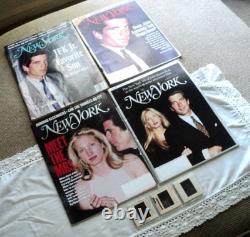 RARE George’s John Kennedy Jr et Carolyn Bessette, les 4 magazines NY, 1989-1999 +