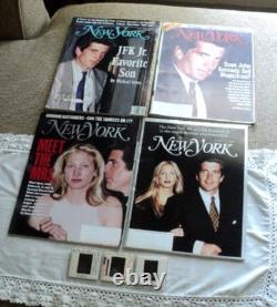 RARE George’s John Kennedy Jr et Carolyn Bessette, les 4 magazines NY, 1989-1999 +