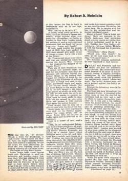 RARE! Histoire de Robert Heinlein 'Back of The Moon' dans le magazine ELKS de janvier 1947