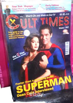 RARE ! MAGAZINE D'HISTOIRE DE COUVERTURE SMALLVILLE UK Lot de 9 numéros EN TRÈS BON ÉTAT