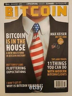 Rare Bitcoin Magazines 1er Numéro. Paquet Avec 2ème 3ème 4ème Numéros